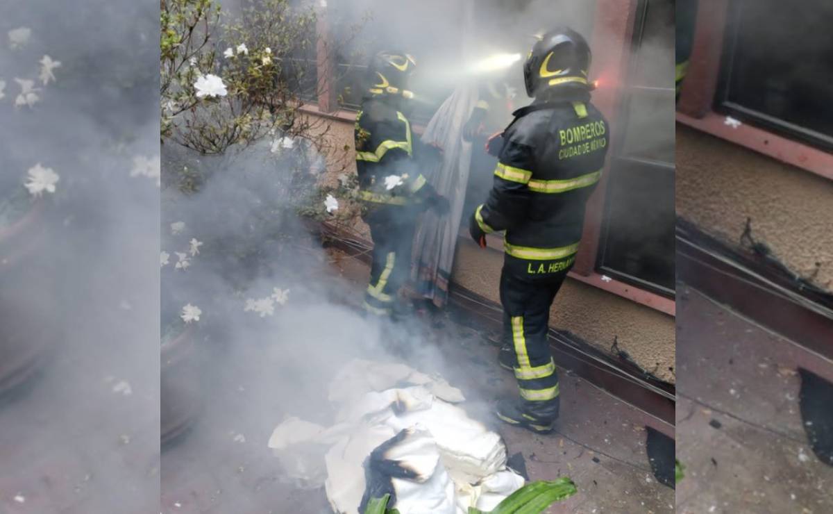 Incendio en área de lavado de sanatorio de la colonia Roma deja 4 personas intoxicadas 