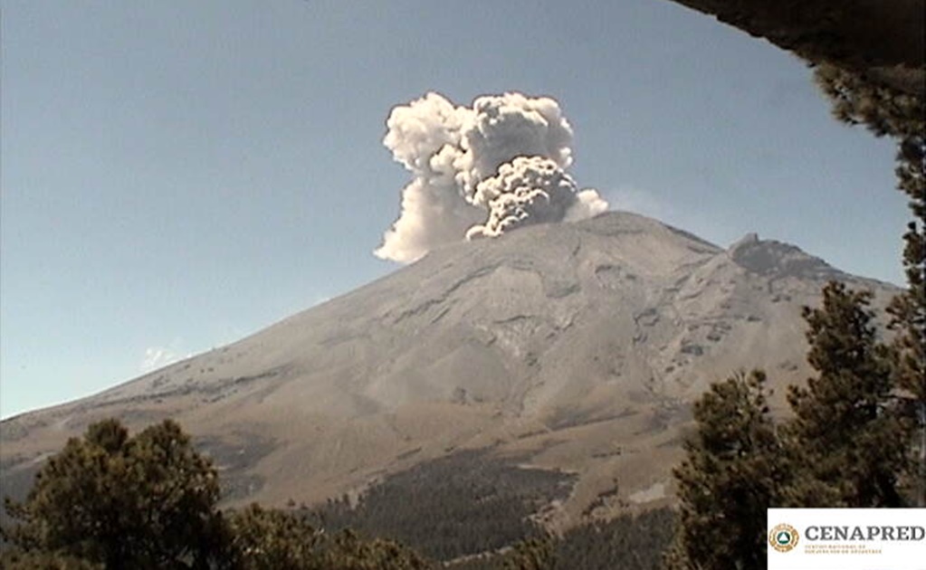 Popocatépetl emite 43 exhalaciones en las últimas 24 horas