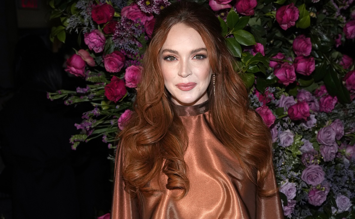 Lindsay Lohan presume su figura a dos semanas de dar a luz a su hijo