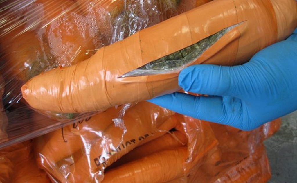 Decomisa Texas droga camuflada como zanahorias