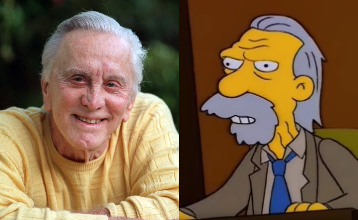 En "Los Simpson", Kirk Douglas tuvo su personaje más particular