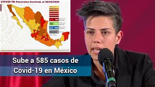 Coronavirus en México. Confirman 585 casos positivos de Covid-19