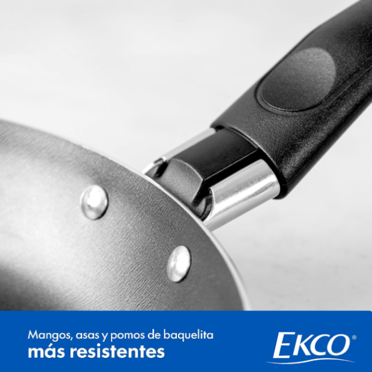 Olla y cacerolas Ekco Serum Rose Gold con tapa de cristal