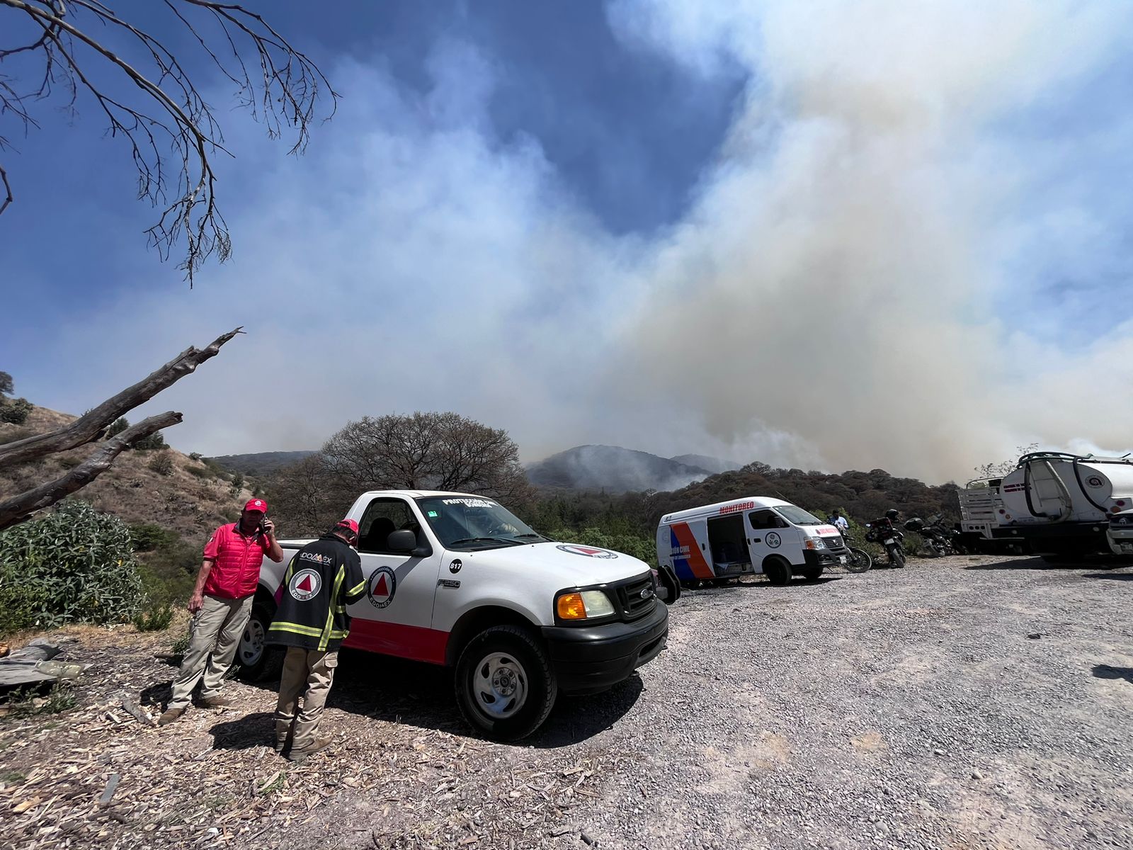 ¡Otro incendio en Edomex! Ahora en el Parque de los ciervos de Atizapán