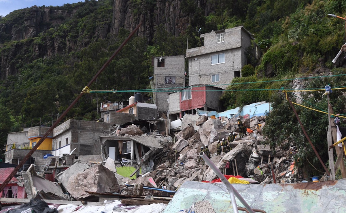 Sigue búsqueda en el Cerro del Chiquihuite; autoridades identifican a 3 personas como desparecidas