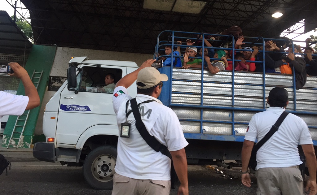 Avanza caravana de migrantes hondureños