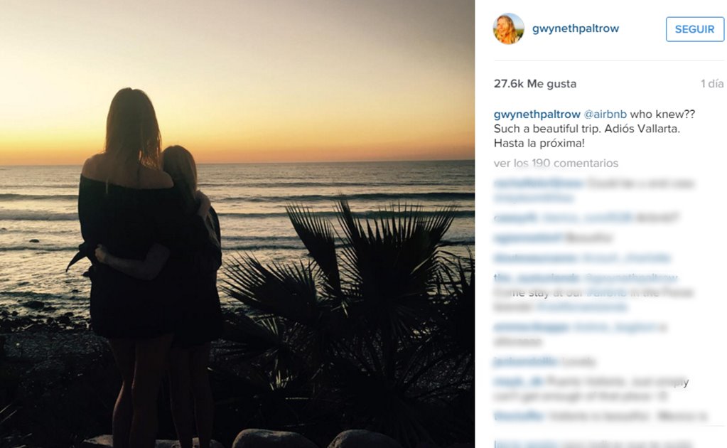 Gwyneth Paltrow pagó 5 md al día por vacaciones en México