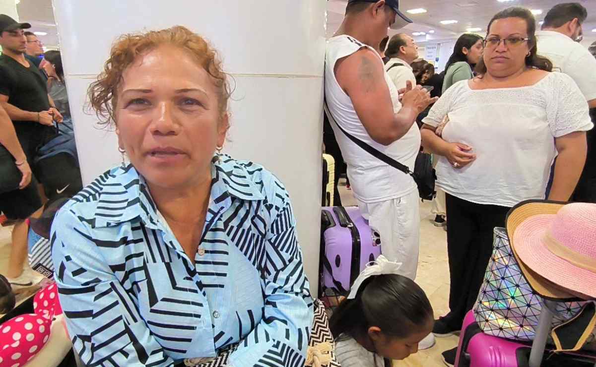 Caos e incertidumbre: cientos de pasajeros siguen varados en Aeropuerto de Cancún por fallo informático de Microsoft