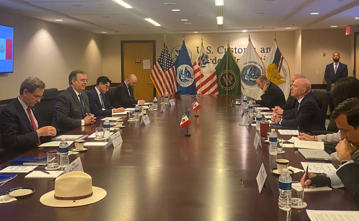 Ebrard tiene "buena reunión" con secretario de Seguridad de EU en Washington