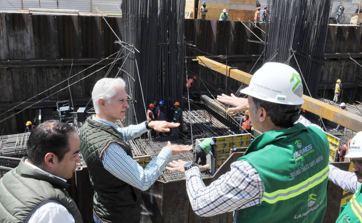 Del Mazo supervisa obras del Trolebús Santa Martha-Chalco que reducirá tiempos de traslado