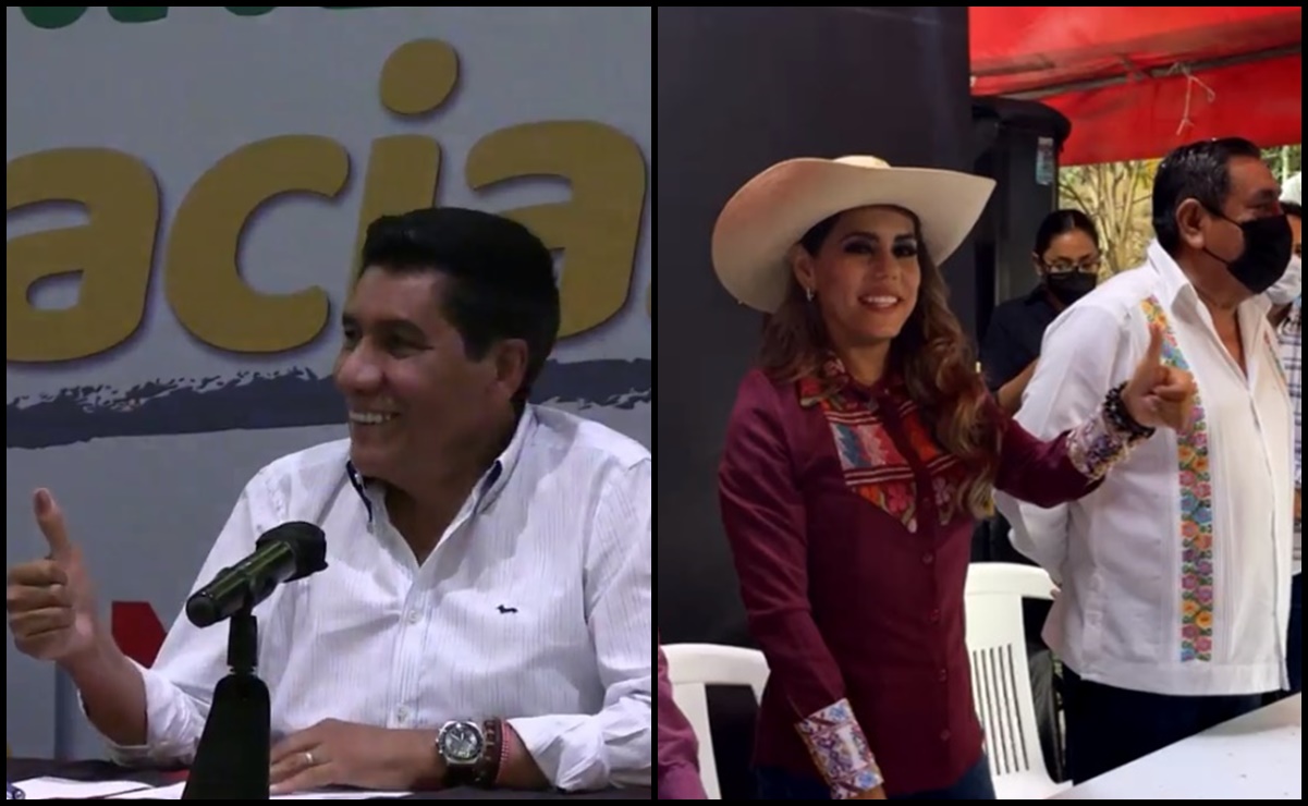 Evelyn Salgado y Mario Moreno se declaran ganadores en Guerrero