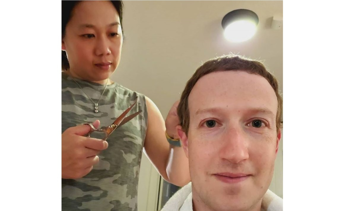 La esposa de Mark Zuckerberg le corta el pelo y provoca memes