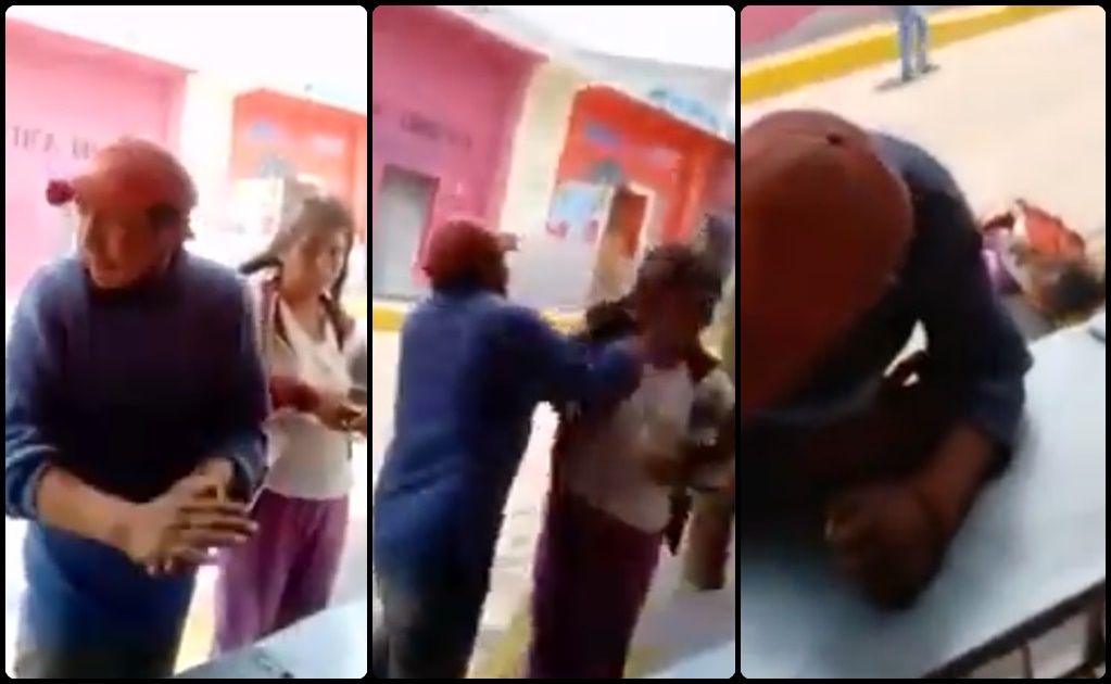 “Una cachetada nada más”; sujeto golpea a mujer en Tlaxcala y se burla