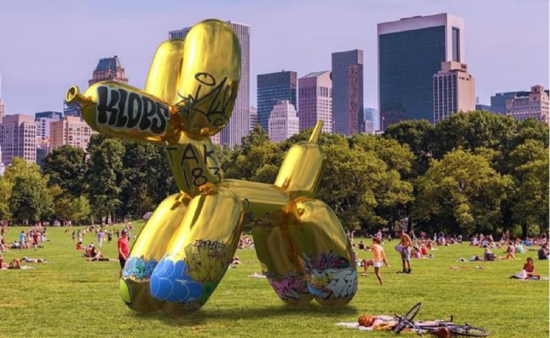 "Vandalizan" obras de Jeff Koons en Snapchat