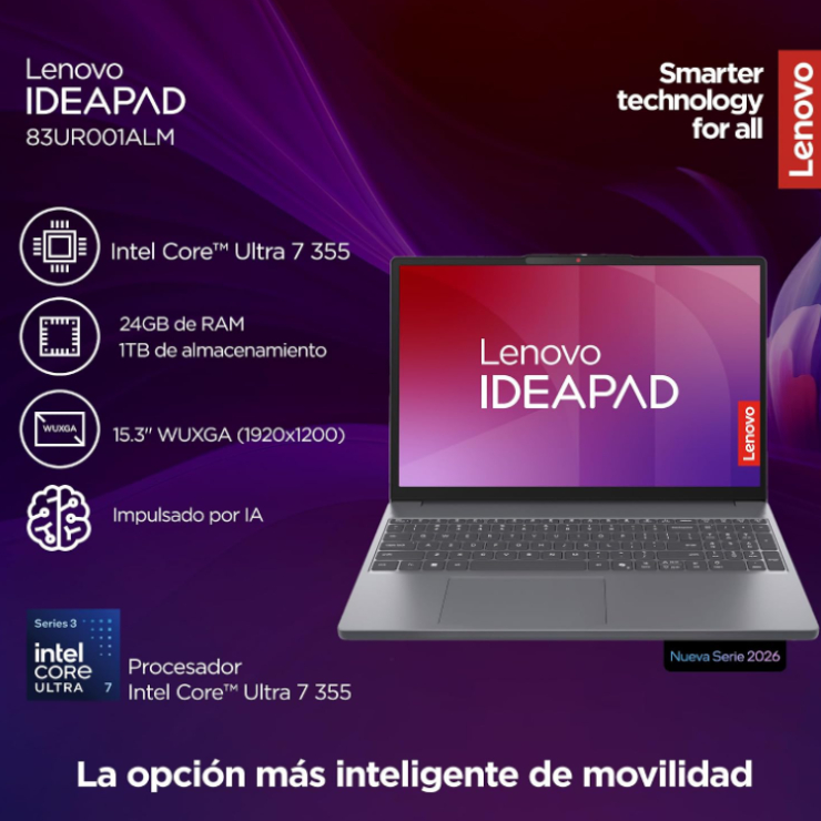Lenovo IdeaPad Slim 3 Vista Principal Amazon
