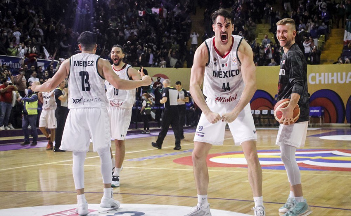 México viene de atrás y derrota a Estados Unidos en el Premundial de Basquetbol