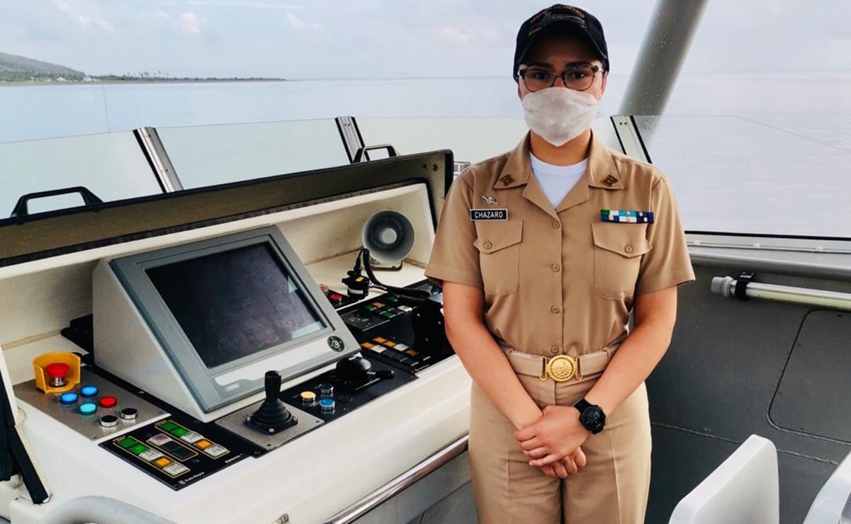 Gloria, la primera mujer en comandar patrulla costera de la Semar