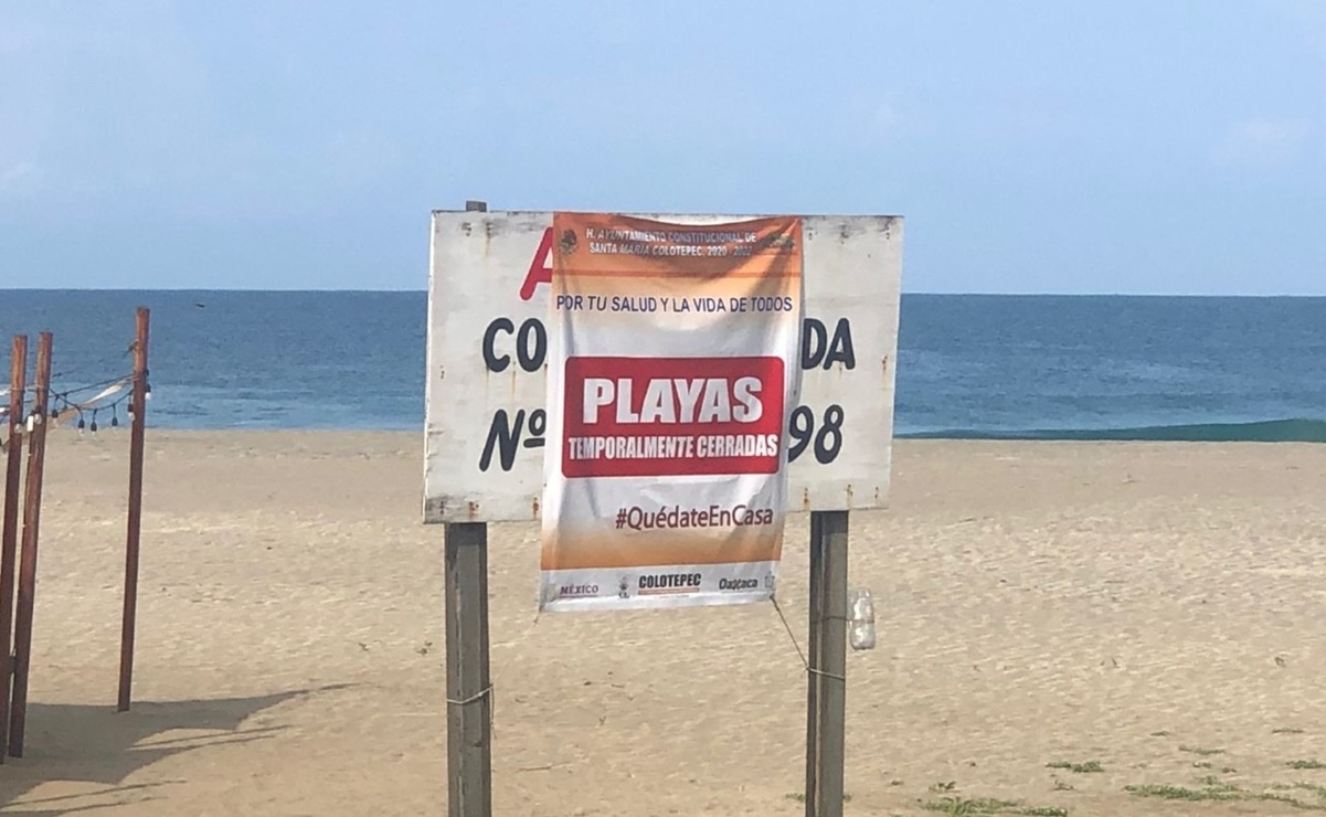 Costa de Oaxaca se declara en fase roja por Covid-19, suspenden turismo y cierran playas 