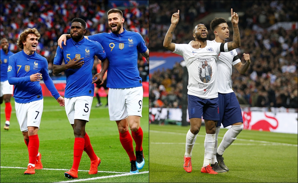 Francia e Inglaterra golean en eliminatoria a la Eurocopa 2020