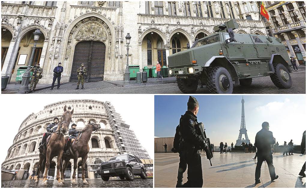 Paraliza a Bruselas temor a atentados