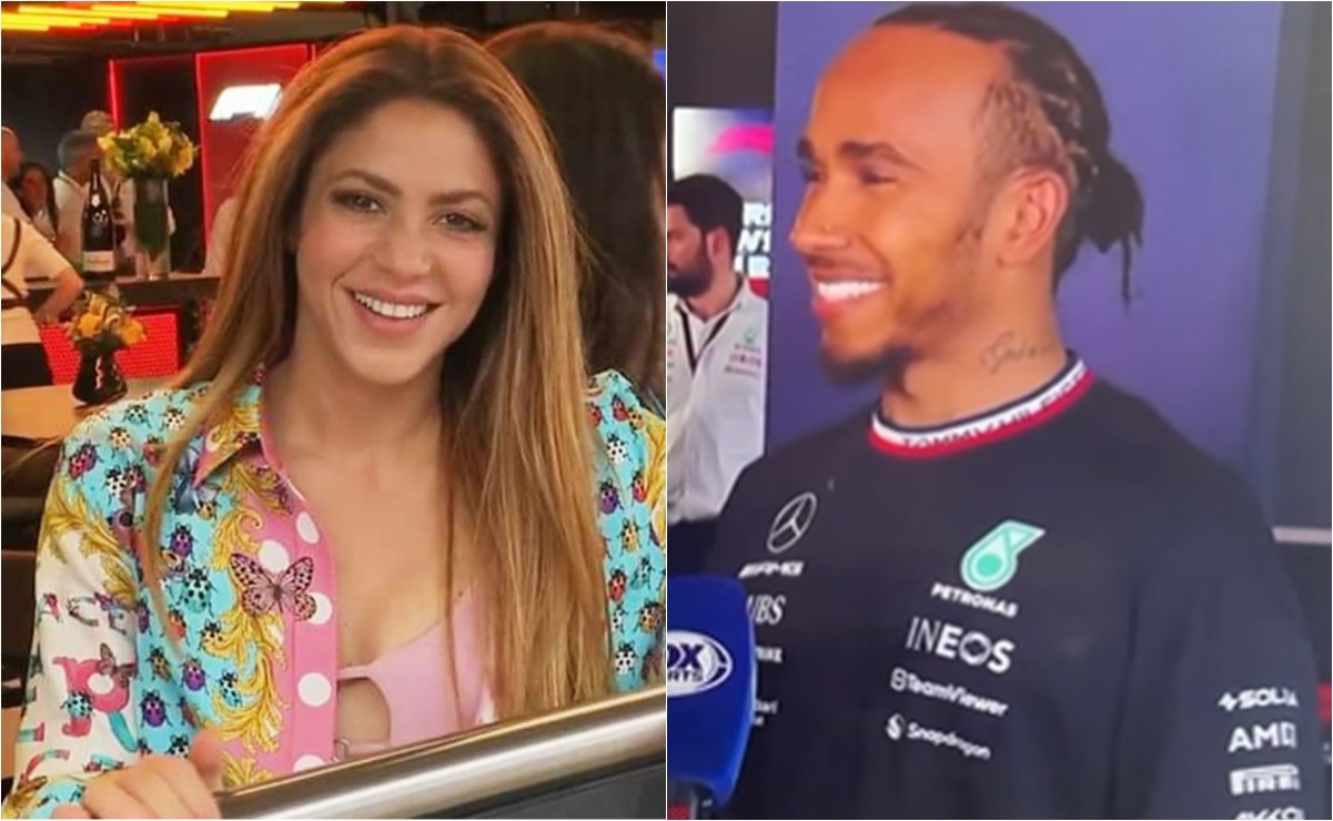 Shakira, de vuelta en Barcelona, pero ¡para apoyar a Lewis Hamilton!