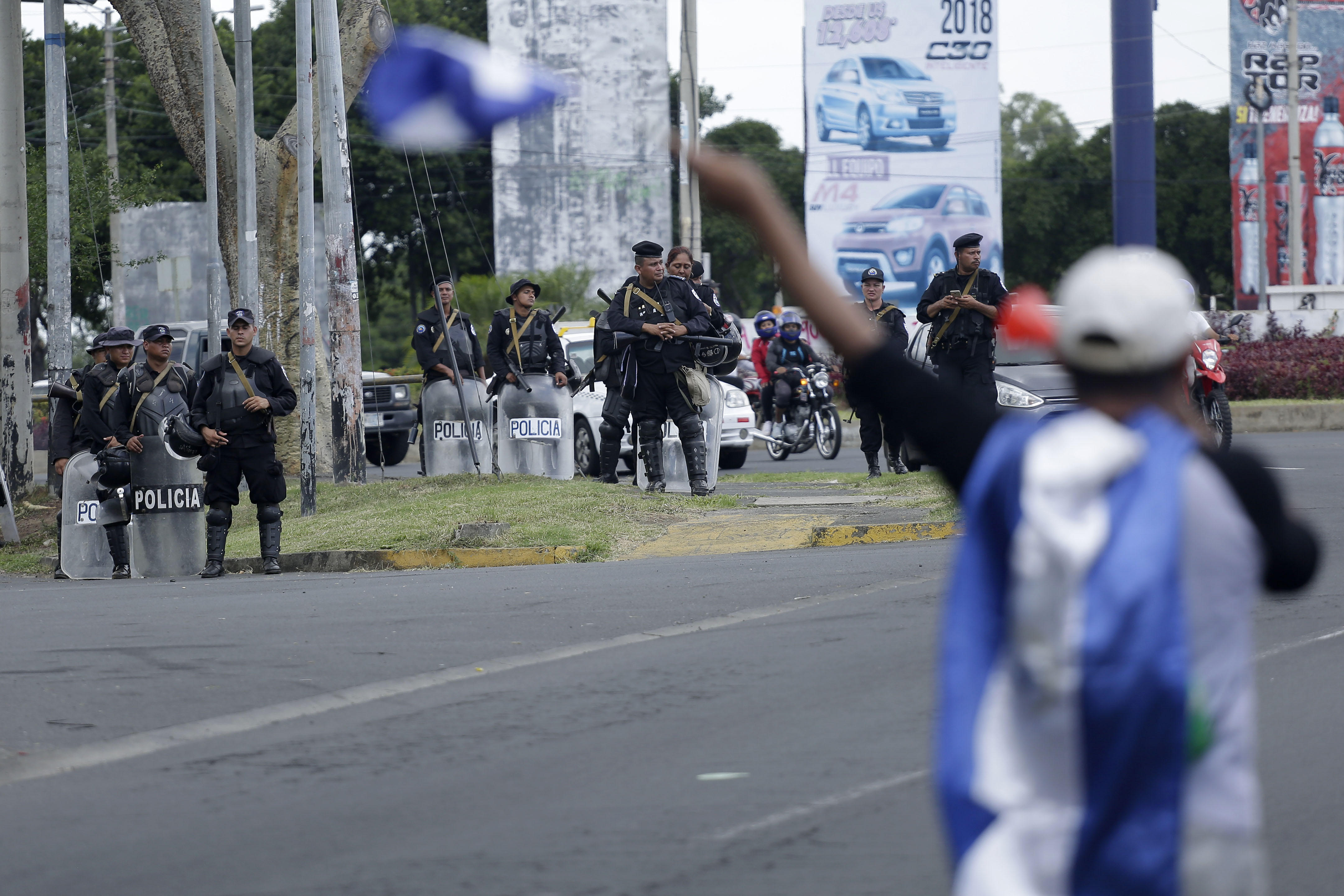 Tiroteo en manifestación contra Ortega deja un herido en Nicaragua