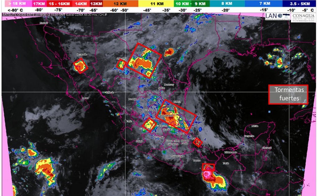 Tormentas eléctricas y posible caída de granizo se esperan en todo el país