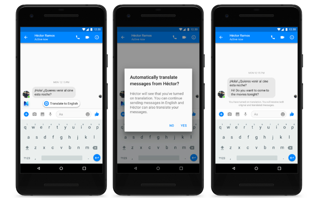 Ahora Facebook Messenger puede traducir entre español e inglés