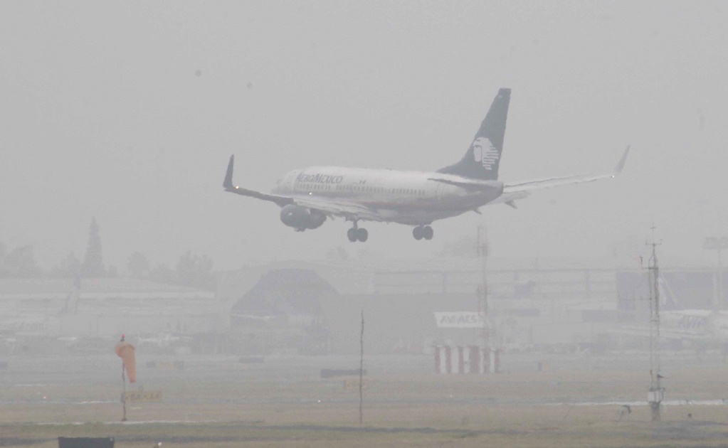 Reportan neblina en inmediaciones del AICM; no afecta vuelos