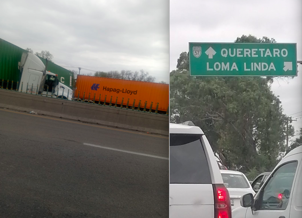 Se registra otra carambola en la autopista México-Querétaro