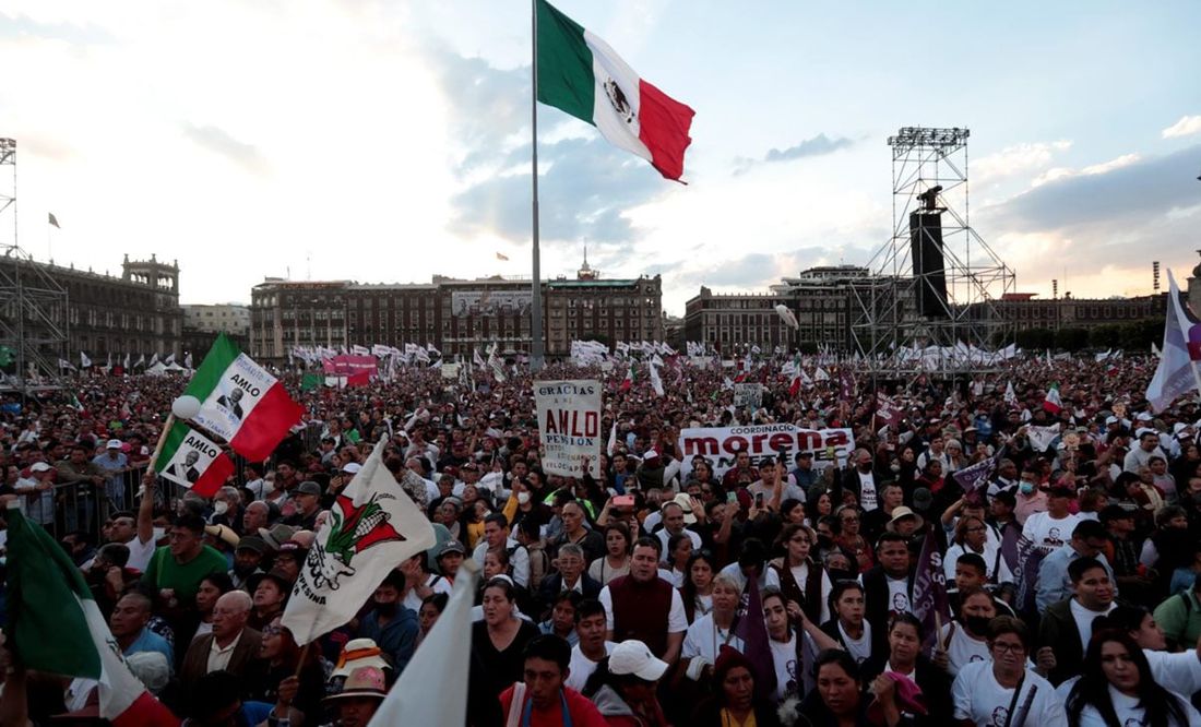 Más de 11.5 mdp costó el mitin de AMLO en el Zócalo para conmemorar la Expropiación Petrolera