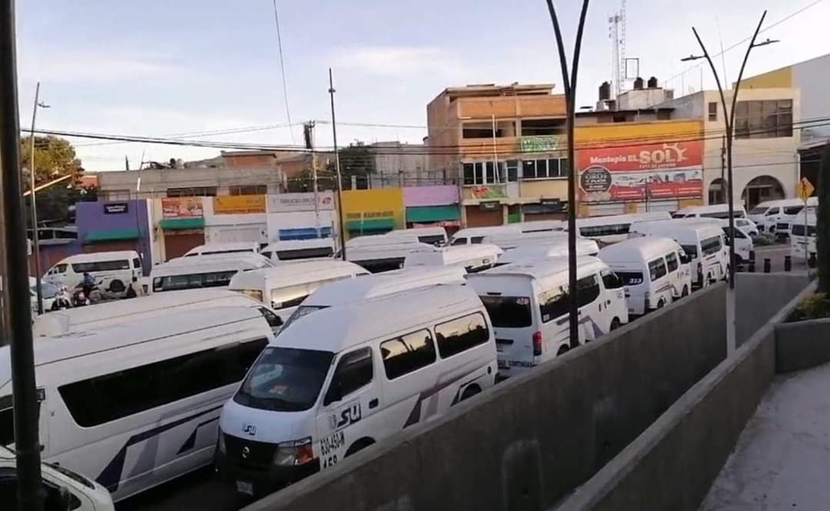 Transportistas de Tlaxcala paran actividades por precarizacion laboral