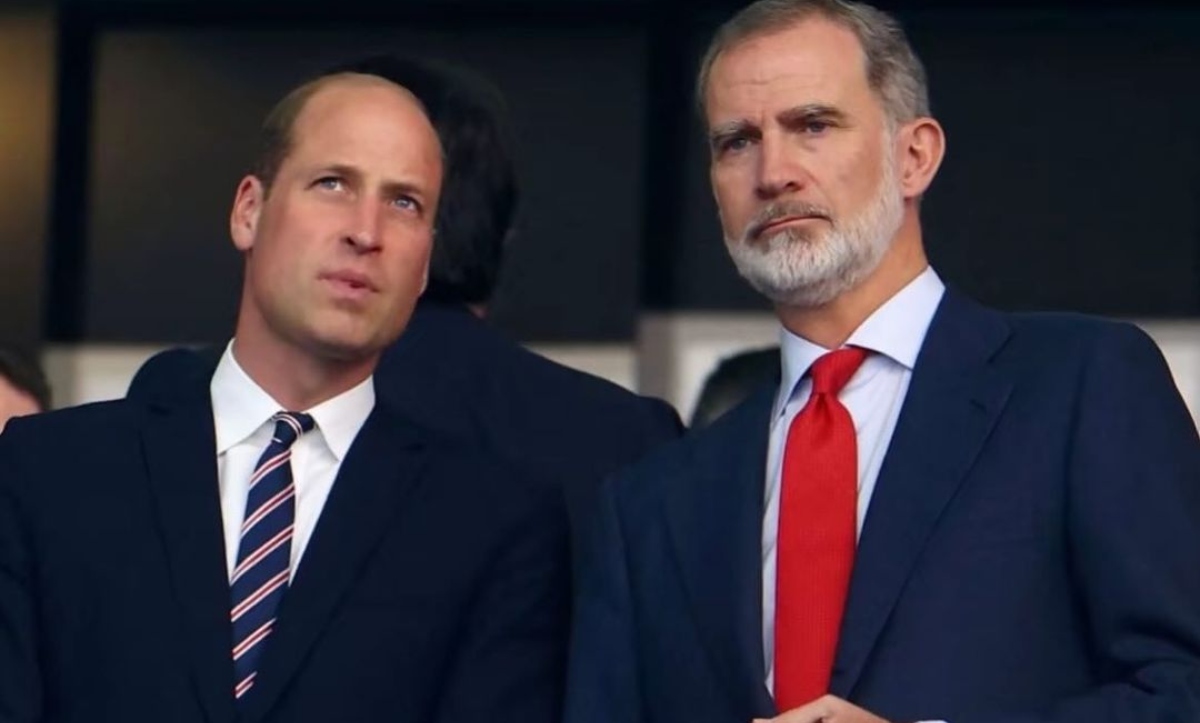 El príncipe William y el rey Felipe VI se reúnen en la final de la Eurocopa