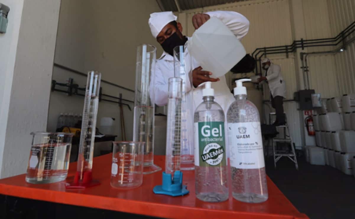 “Hecho en UAEMEX 100%”, Universidad Autónoma del Edomex produce su propio gel antibaceterial ante Covid-19