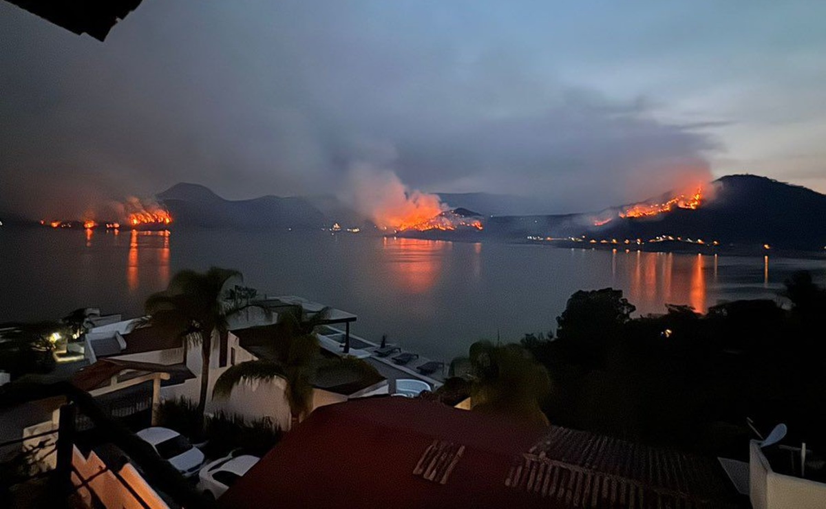 Cuatro incendios continúan activos en zonas boscosas de Valle de Bravo