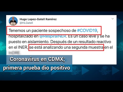 Harán segunda prueba a caso sospechoso de coronavirus en CDMX; primera dio positivo