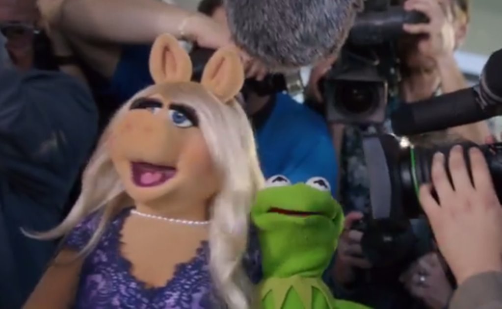 La Rana René y Miss Piggy ¡se reúnen!