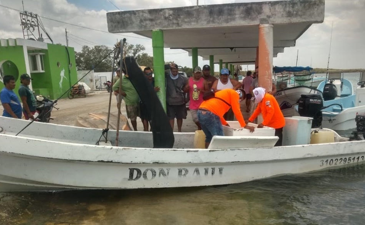 Detienen a 20 pescadores furtivos en Río Lagartos, Yucatán 