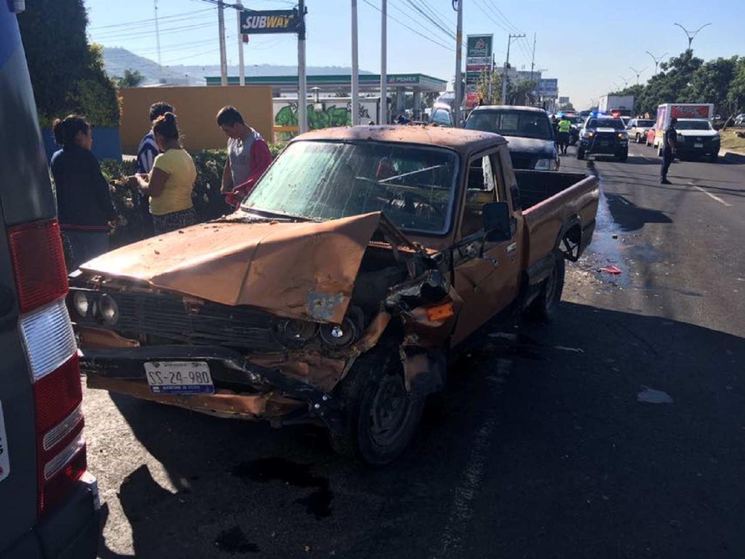 Choque por alcance en Paseo de la República 