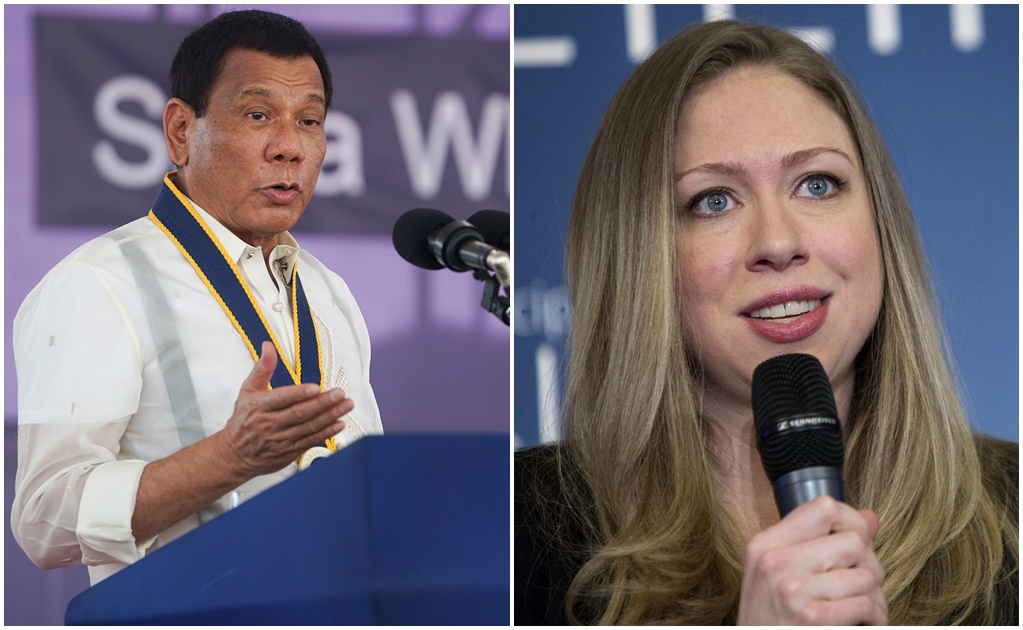 Duterte recuerda a Chelsea Clinton la infidelidad de su padre con Lewinsky