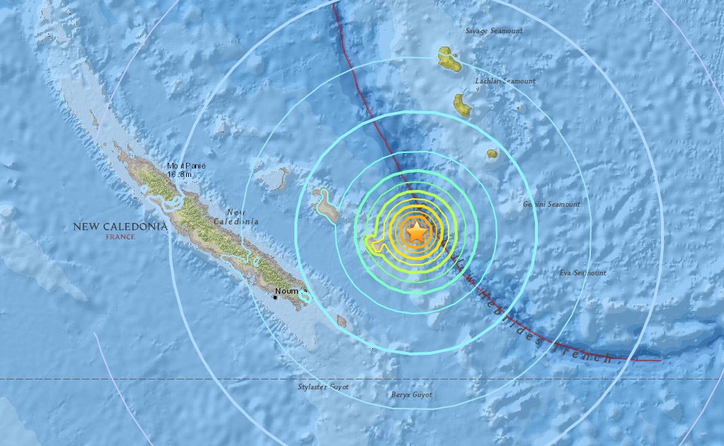 Alerta local de tsunami en Nueva Caledonia por sismo de 7.3 grados