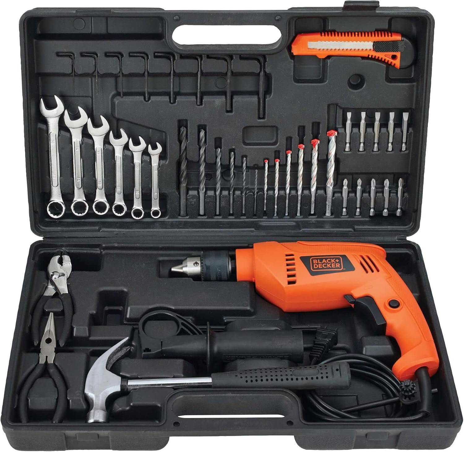 BLACK+DECKER Taladro Rotomartillo con 40 herramientas - Foto 1