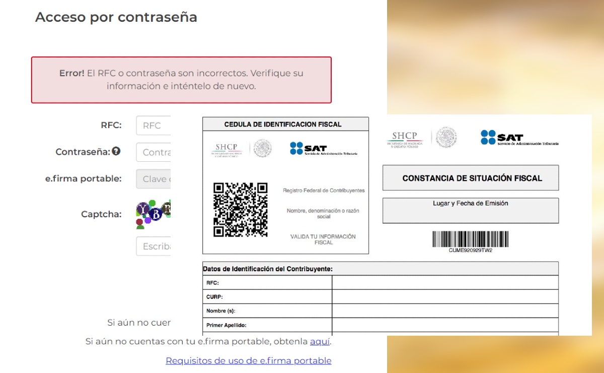 Constancia De Situacion Fiscal Sin Contraseña Dedinero