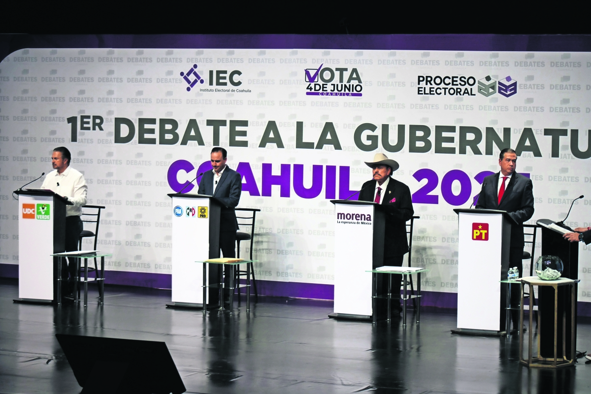 Realizan primer debate candidatos a gubernatura