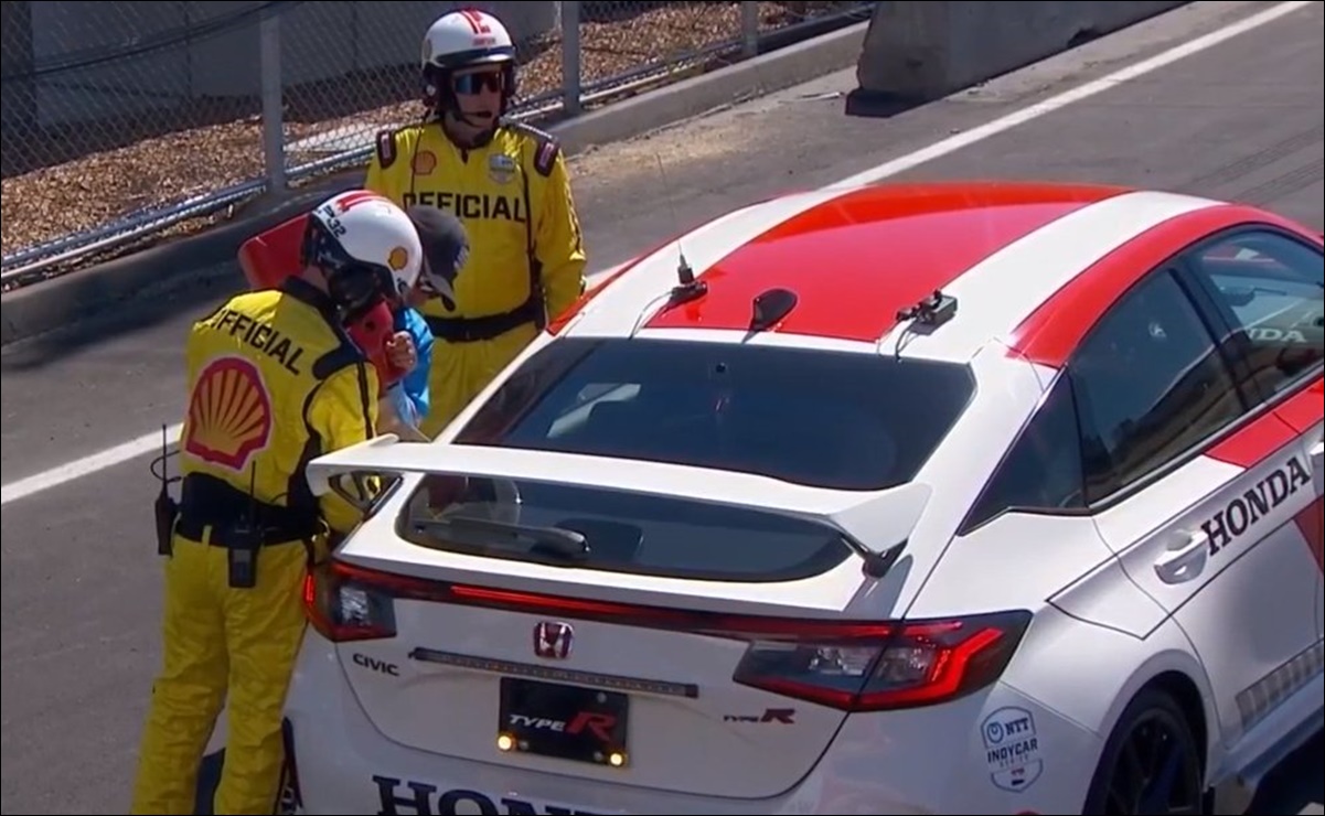 VIDEO: Safety Car en la IndyCar se queda sin gasolina durante la carrera en Monterey