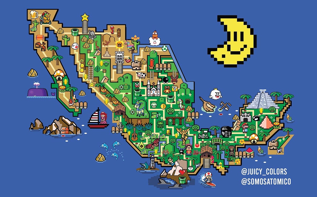 Super mario world карта