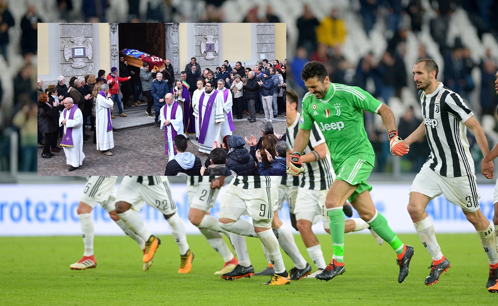 Buffon pagó el avión de la Juventus para asistir al funeral de Astori