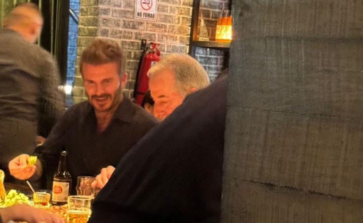 David Beckham llegó a Monterrey y disfrutó de una cerveza típica