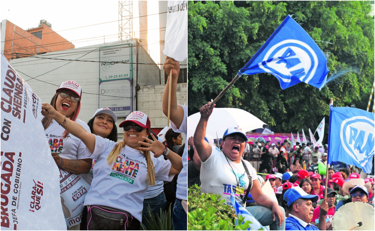 Simpatizantes vitorean a sus candidatos