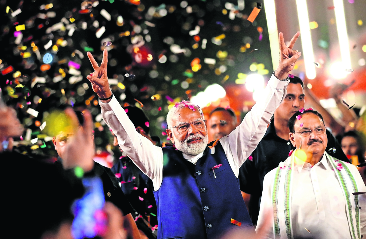 Modi celebra su victoria; no logra mayoría absoluta